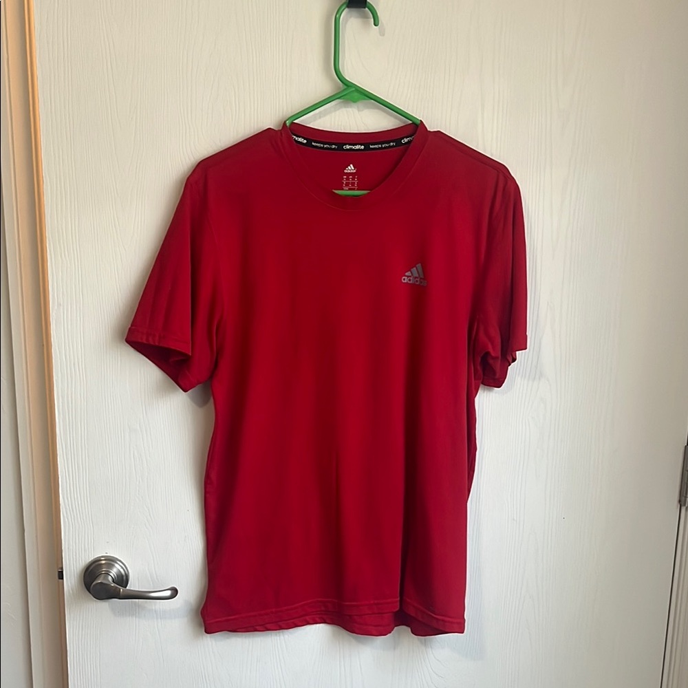 Adidas Men's Red T-Shirt